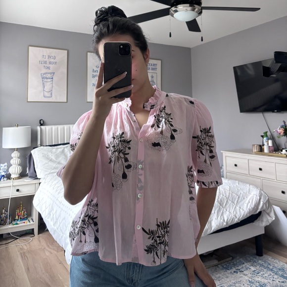 Alix of Bohemia Winnie Anemone Bloom Shirt - Picture 3 of 5